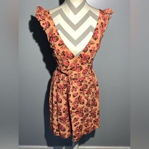 Zara Pink Floral Mini Dress